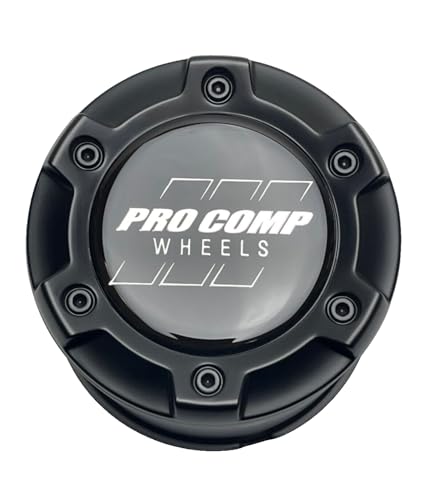 Pro Comp Satin Black Push Thru Wheel Center Cap 504442502 JF023-2 FTI-4-CAP LG1509-15