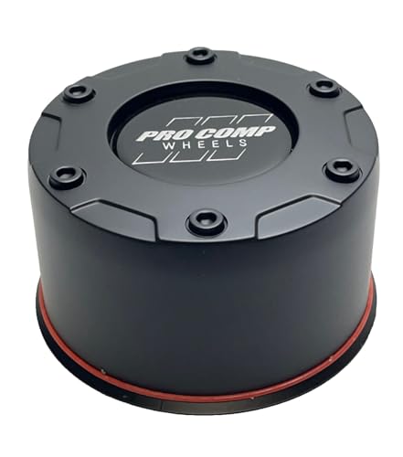 Pro Comp Satin Black Push Thru Wheel Center Cap 742592F2 1425000C S510-30 Resin Logo