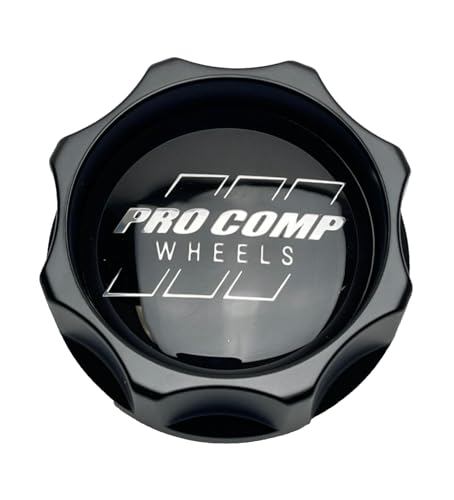 Pro Comp Satin Black Snap in Wheel Center Cap 504055602 504055602-CAP-2 Cap S210K88 S1608-09 Resin Logo