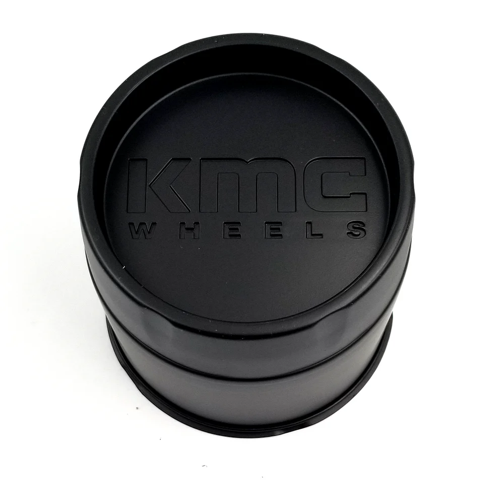 KMC 1425006926-KMC Satin Black Push-Thru Wheel Center Cap – 6x5.5