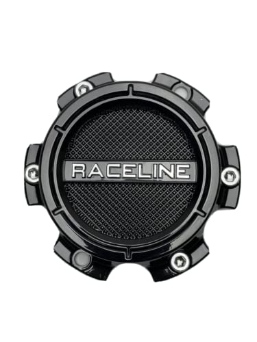 Raceline Gloss Black 6 Lug Wheel Center Cap C318L136S 6HX135