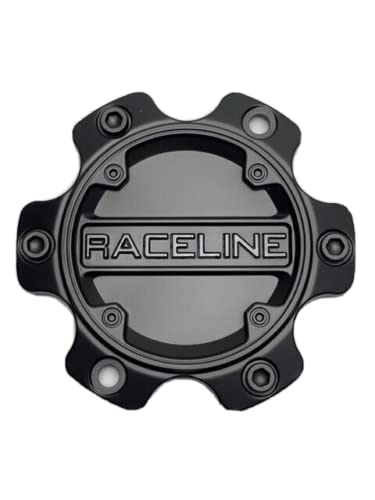 Raceline Matte Black and Gloss Black Logo Wheel Center Cap C949L139S C949L139S-XG