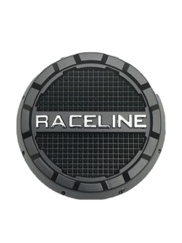 Raceline Matte Black Push Thru Wheel Center Cap BG81-LJ