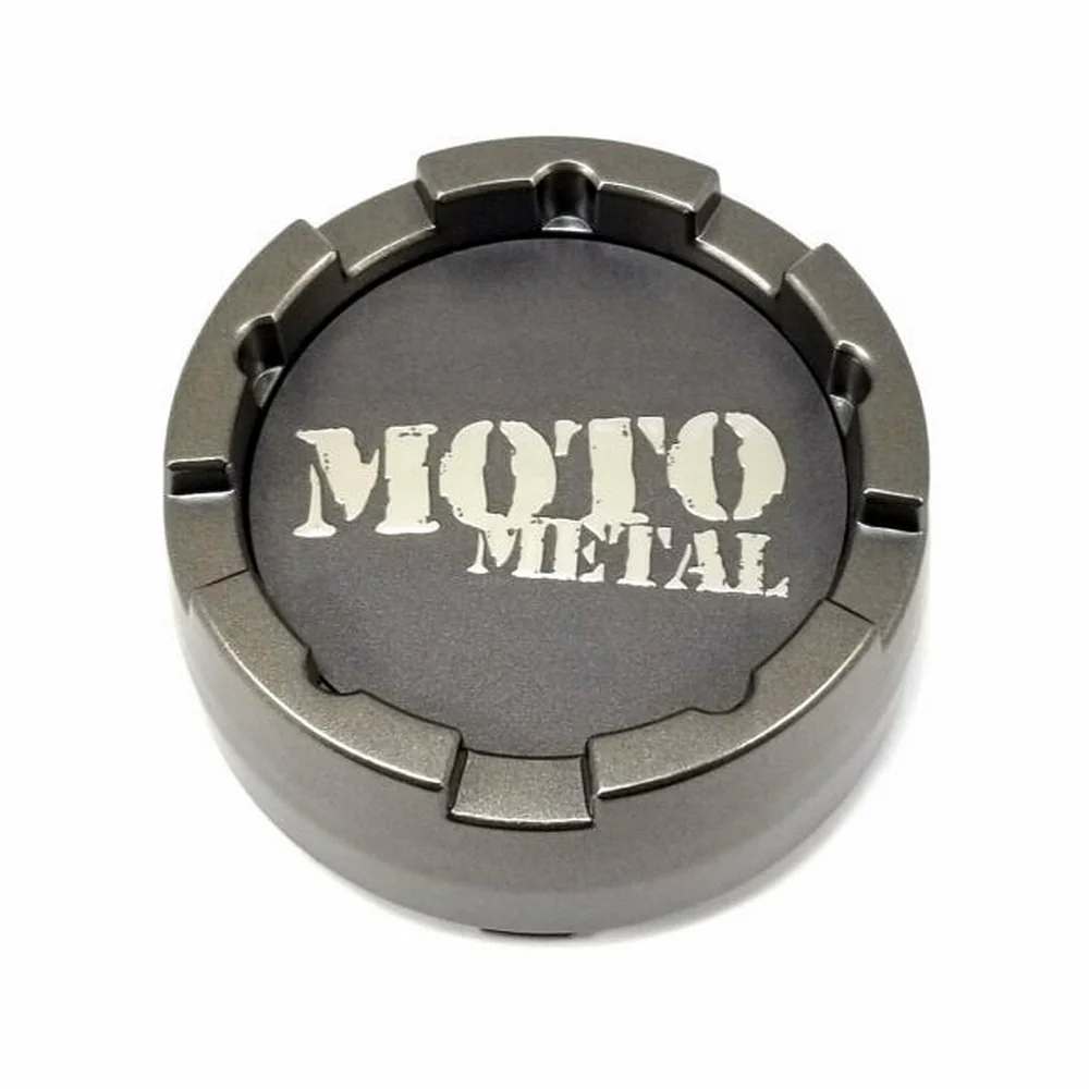 Moto Metal MO983CAPB3-SG Gray Snap-In Wheel Center Cap – 8 Lug
