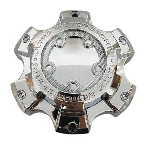 Sparkoo New Chrome Ultra Wheel Motorsports C800805 A89-9865 Wheel Rim Center Hub Cap (1)