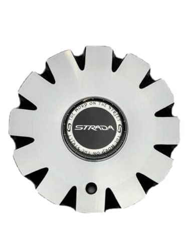 Strada Black and Machined Wheel Center Cap C-1093-3 C-STRA-1