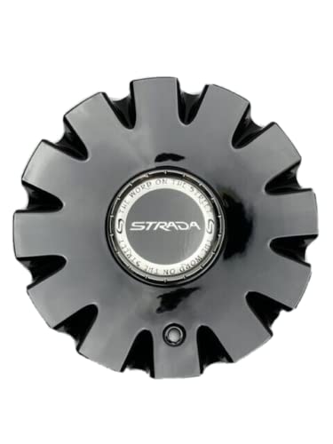 Strada Gloss Black Wheel Center C-1093-4 C-STRA-1