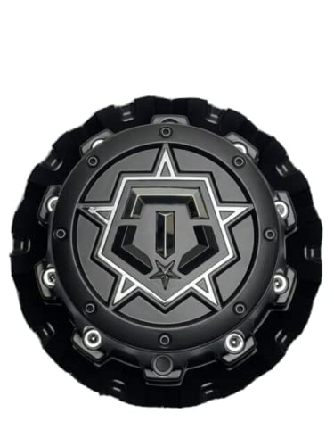 TIS Matte Black Tall Wheel Center Cap 6032K139-TIS-CAP 6032L215