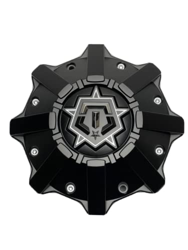 TIS Matte Black Wheel Center Cap 6056B212 S1209-08 1849L212 HT-005-77