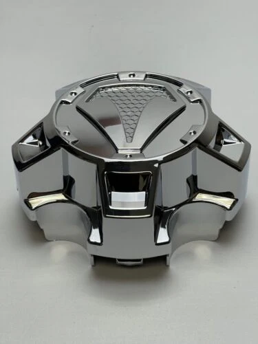 Toyota T-Force Chrome 5 Lug Snap In Wheel Center Cap 89-9601SB 1236S01 S1604-01 - Image 2