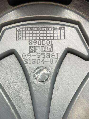 Toyota T-Force Matte Black Snap In Wheel Center Cap 890C01 89-9586T S1304-07 - Image 3