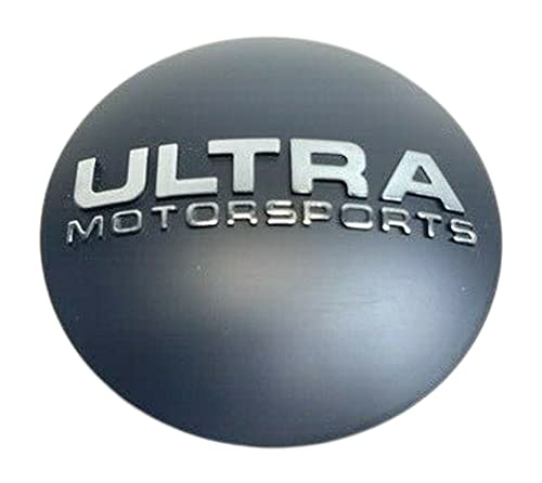 Ultra Motorsports Matte Black Snap in Wheel Center Cap 73081780F-1 A89-9450SB