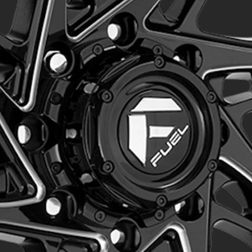 Fuel Off-Road 1005-29GB Gloss Black / Chrome Wheel Center Cap – 8x200/210