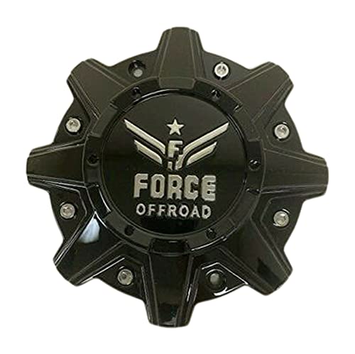 Wheel Center Caps Force Offroad Wheels C-A13 Gloss Black 8.5 Diameter