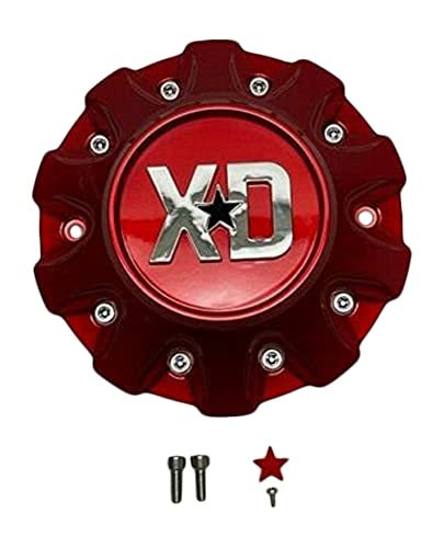 XD SERIES KMC XD859 Candy Red Wheel Center Cap 42320-15GQ T167L145-1 S1906-15