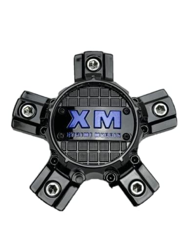 Xtreme Mudder Gloss Black Blue Logo Wheel Center Cap 0211A-127