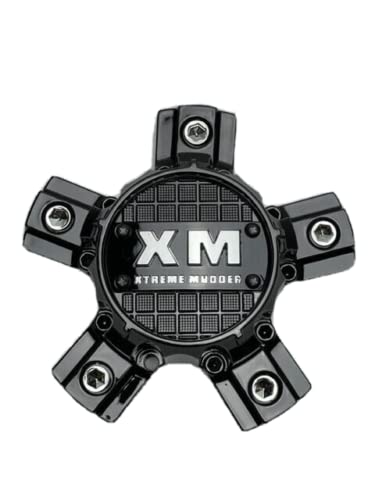 Xtreme Mudder Gloss Black Chrome Logo Wheel Center Cap 0211A-127