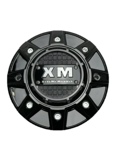 Xtreme Mudder Gloss Black Wheel Center Cap C-8023-1